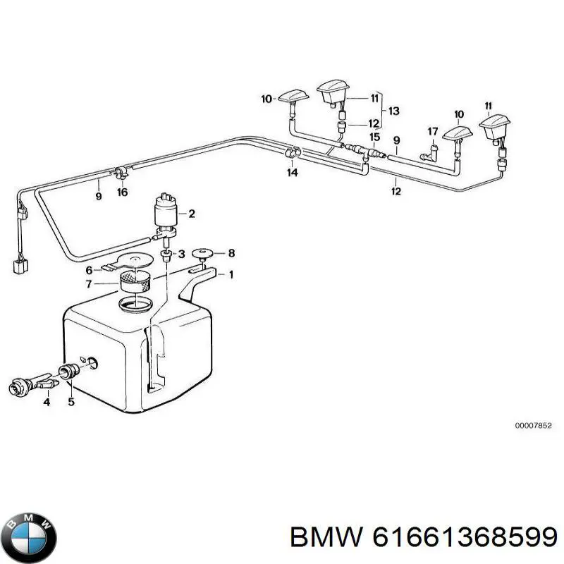 Купить 61661368599 BMW 