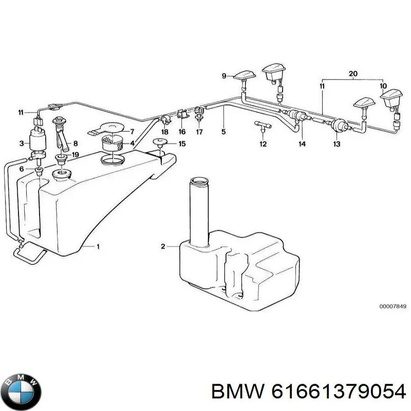 Крышка бачка омывателя 7006170 Autotechteile
