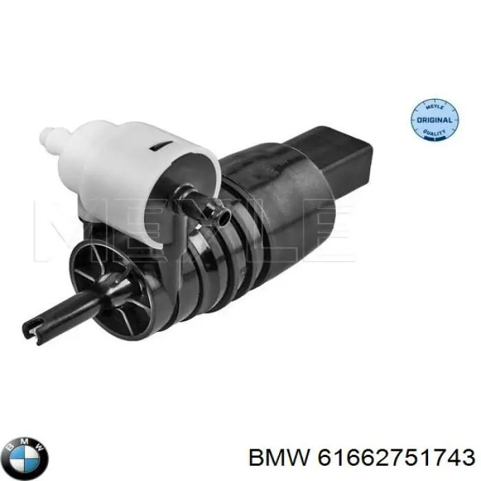 61662751743 BMW насос-мотор омывателя стекла переднего/заднего