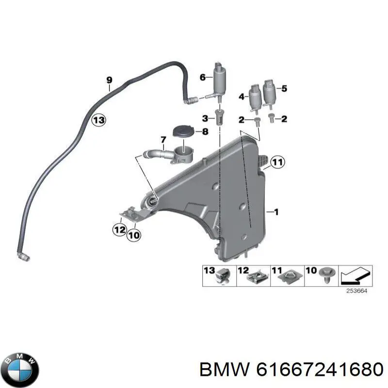 Бачок омывателя стекла Бмв 2 F23 (BMW 2)
