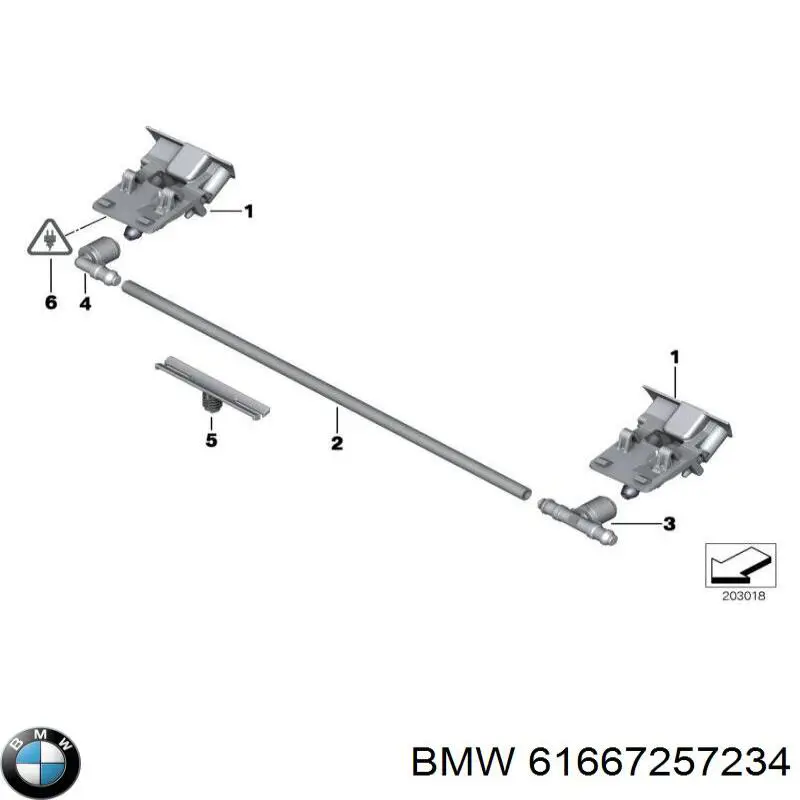 Форсунки стеклоомывателя BMW 61667257234 цена, от 75.51 USD