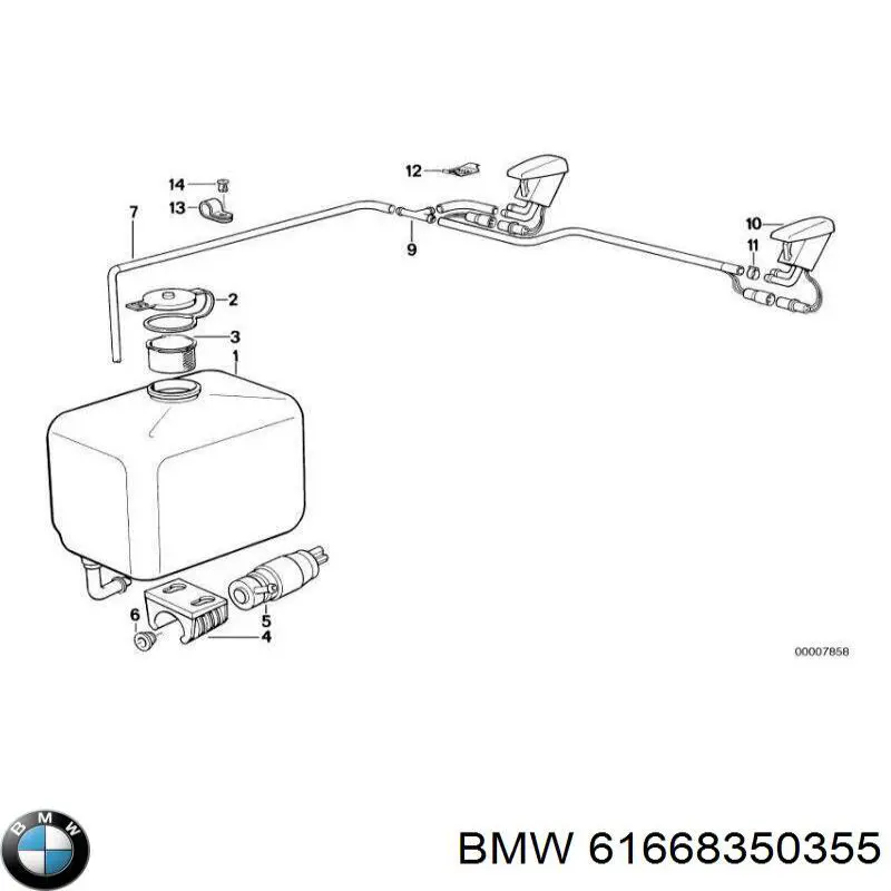 Форсунки стеклоомывателя BMW 61668350355 цена, от 12.71 USD