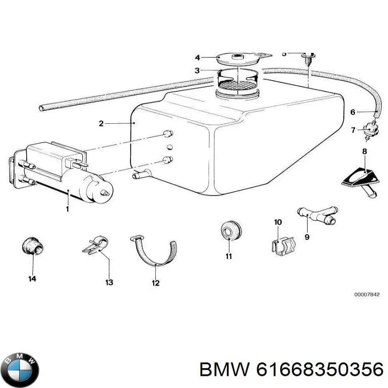 Форсунка омывателя 61668350356 BMW