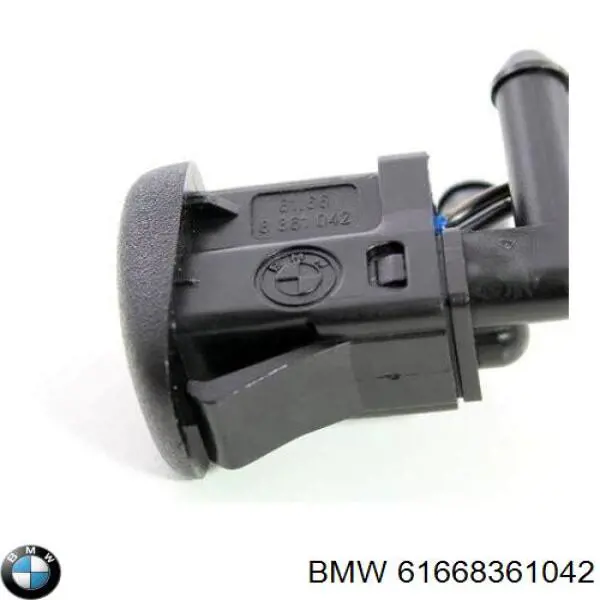 Tobera de agua regadora, lavado de parabrisas, derecha 61668361042 BMW