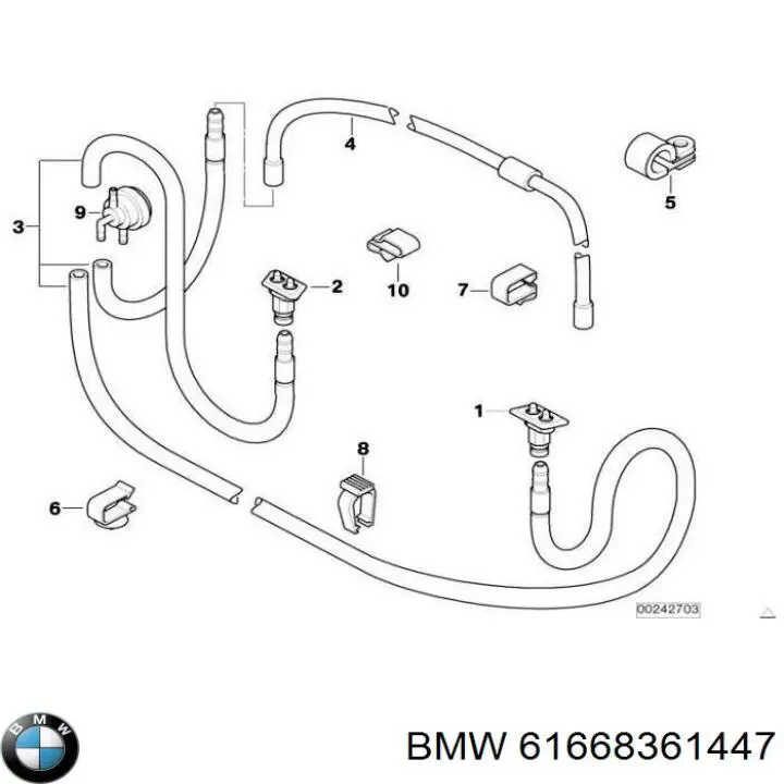  BMW 61668361447 цена, от 15.69 USD