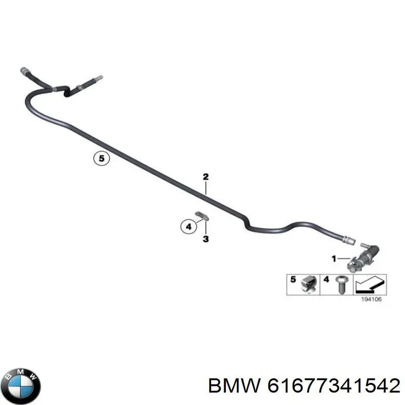 Форсунка омывателя фары передней, правой BMW 61677341542 цена, от 19.00 USD