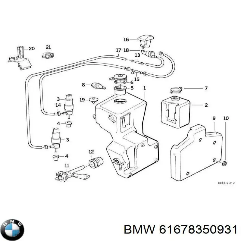 Купить 61678350931 BMW Осушитель кондиционера