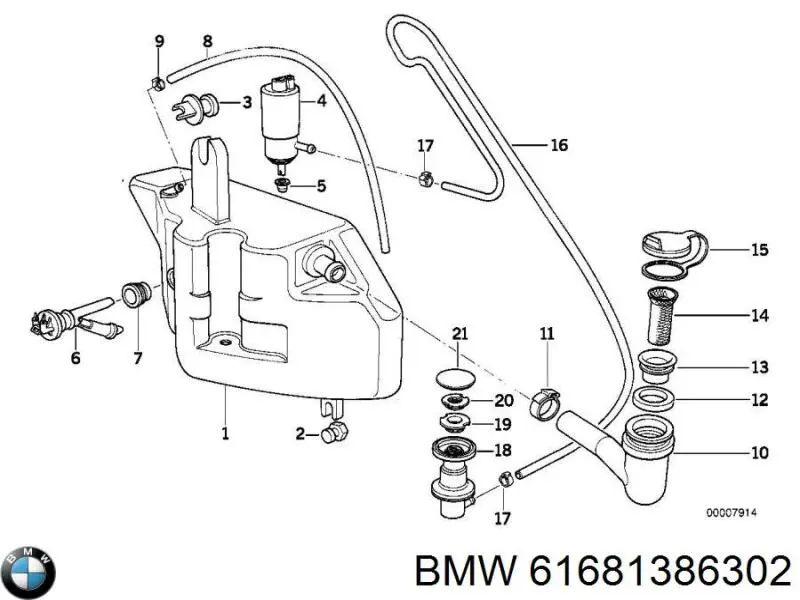  61681386302 BMW