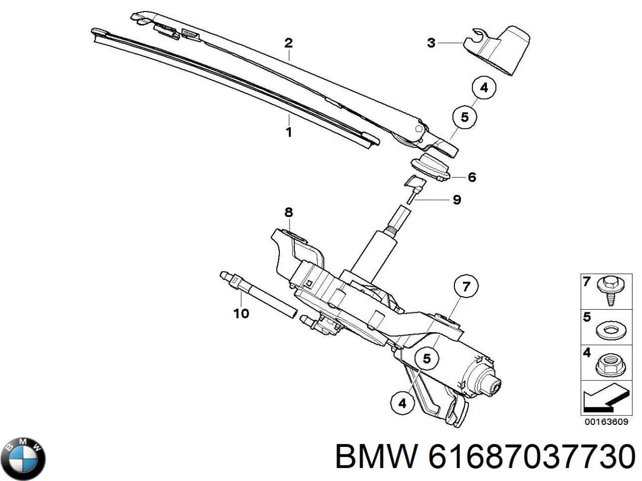 61687037730 BMW Клапан ограничения давления топлива