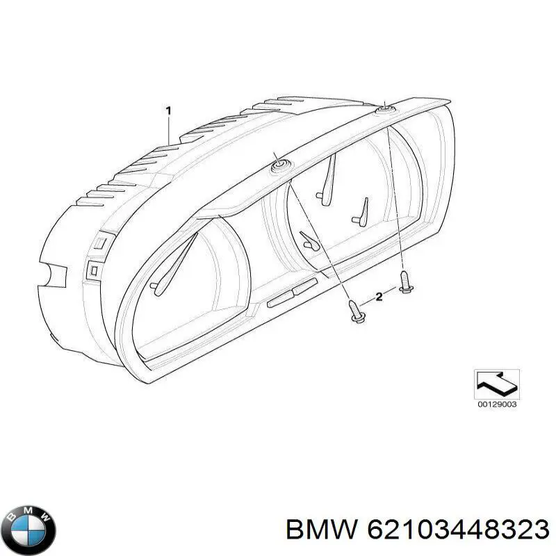 62103451581 BMW приборная доска (щиток приборов)