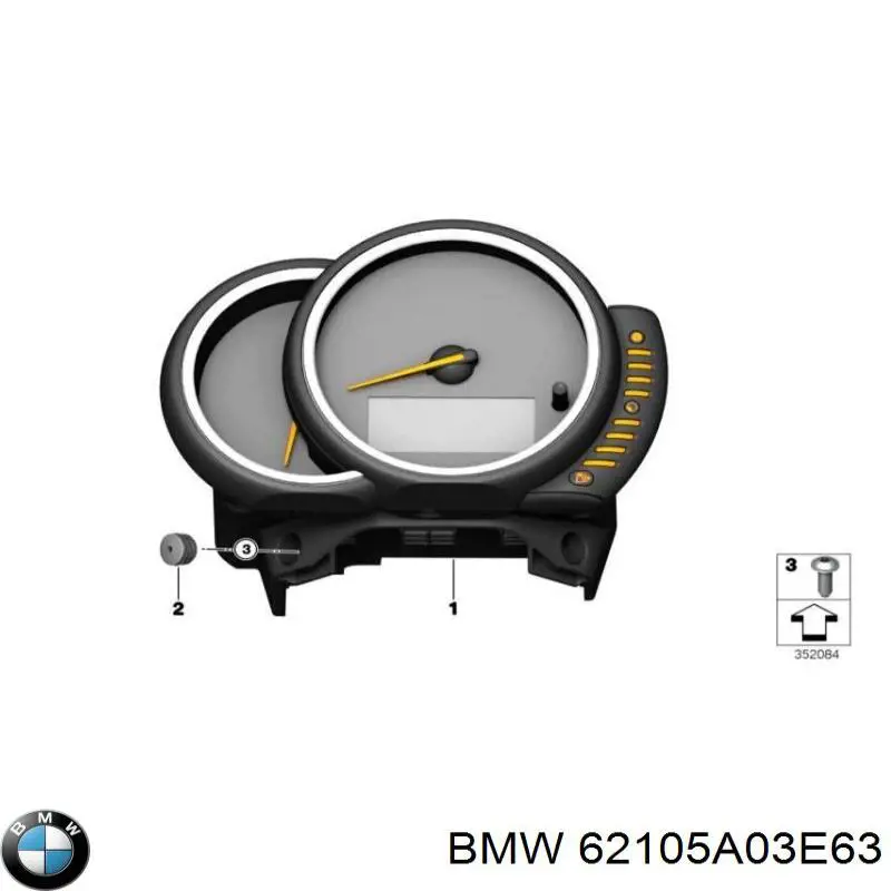 Приборная доска (щиток приборов) BMW 62105A03E63 цена, от 28.22 USD