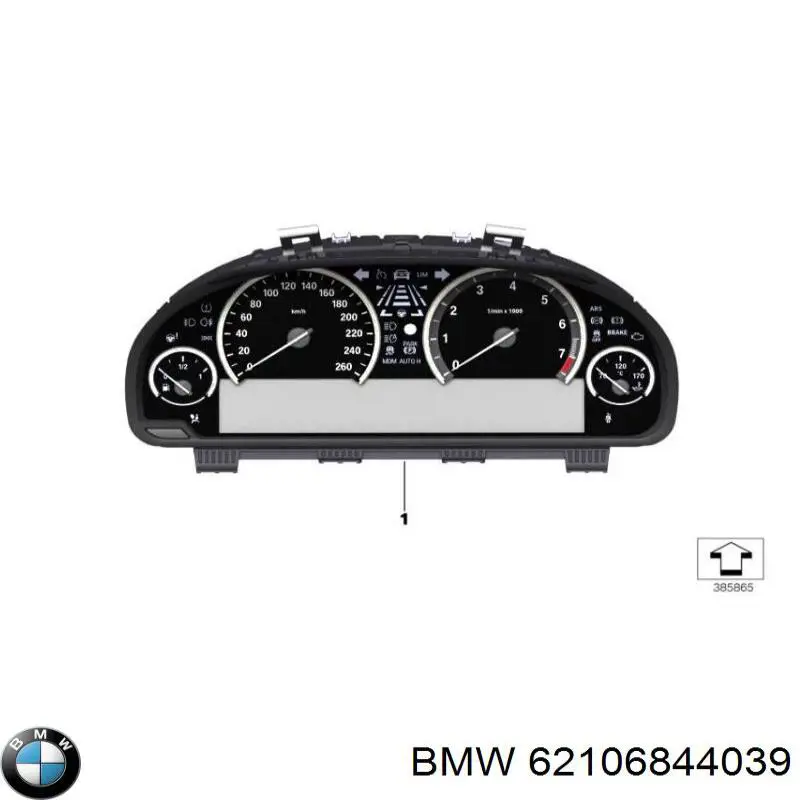 Панель приборов 62108795235 BMW