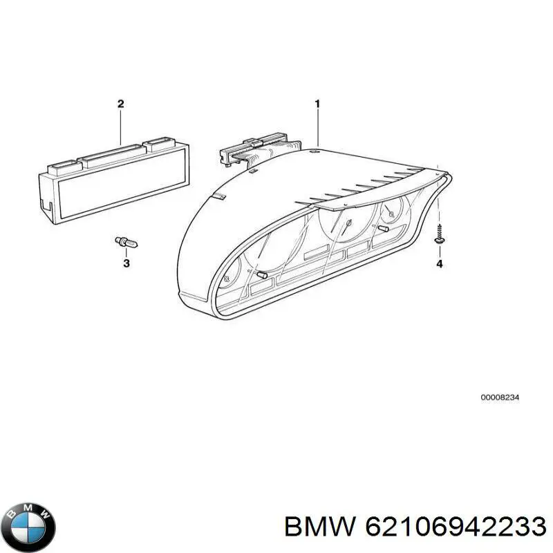Приборная доска (щиток приборов) BMW 62106942233 цена, от 1764.18 USD