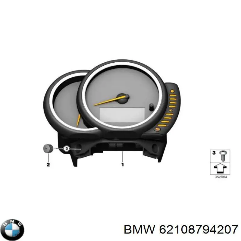 Приборная доска (щиток приборов) BMW 62108794207 цена, от 56.43 USD