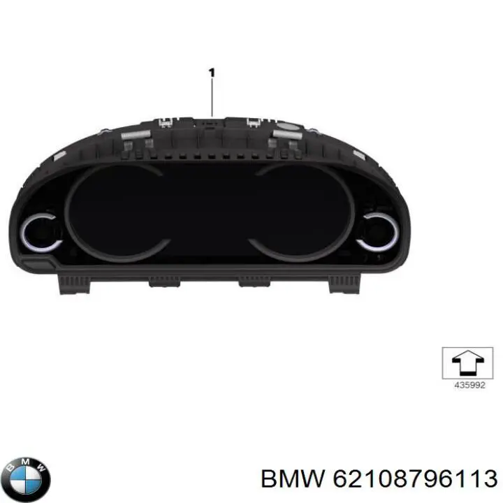 Приборная доска (щиток приборов) BMW 62108796113