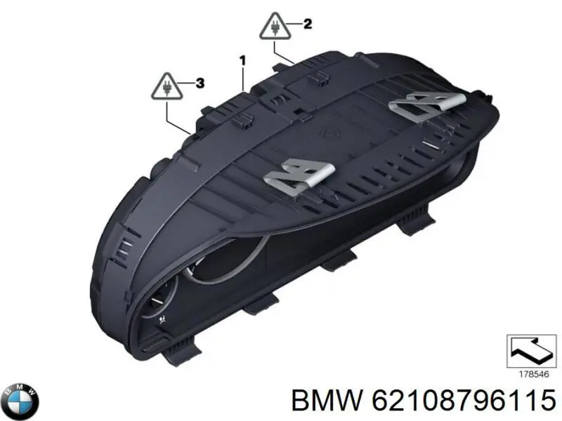 Приборная доска (щиток приборов) BMW 62108796115 цена, от 886.85 USD