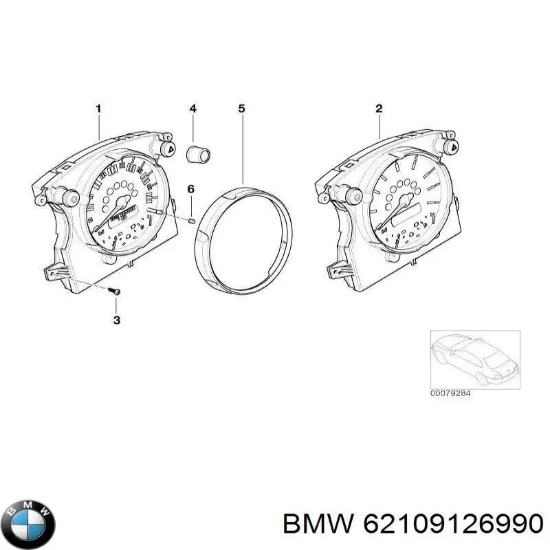 Блок шкалы спидометра BMW 62109126990 цена, от 50.85 USD