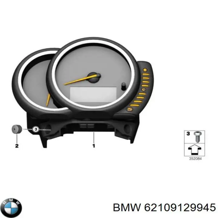 Купить 62106830788 BMW Панель приборов