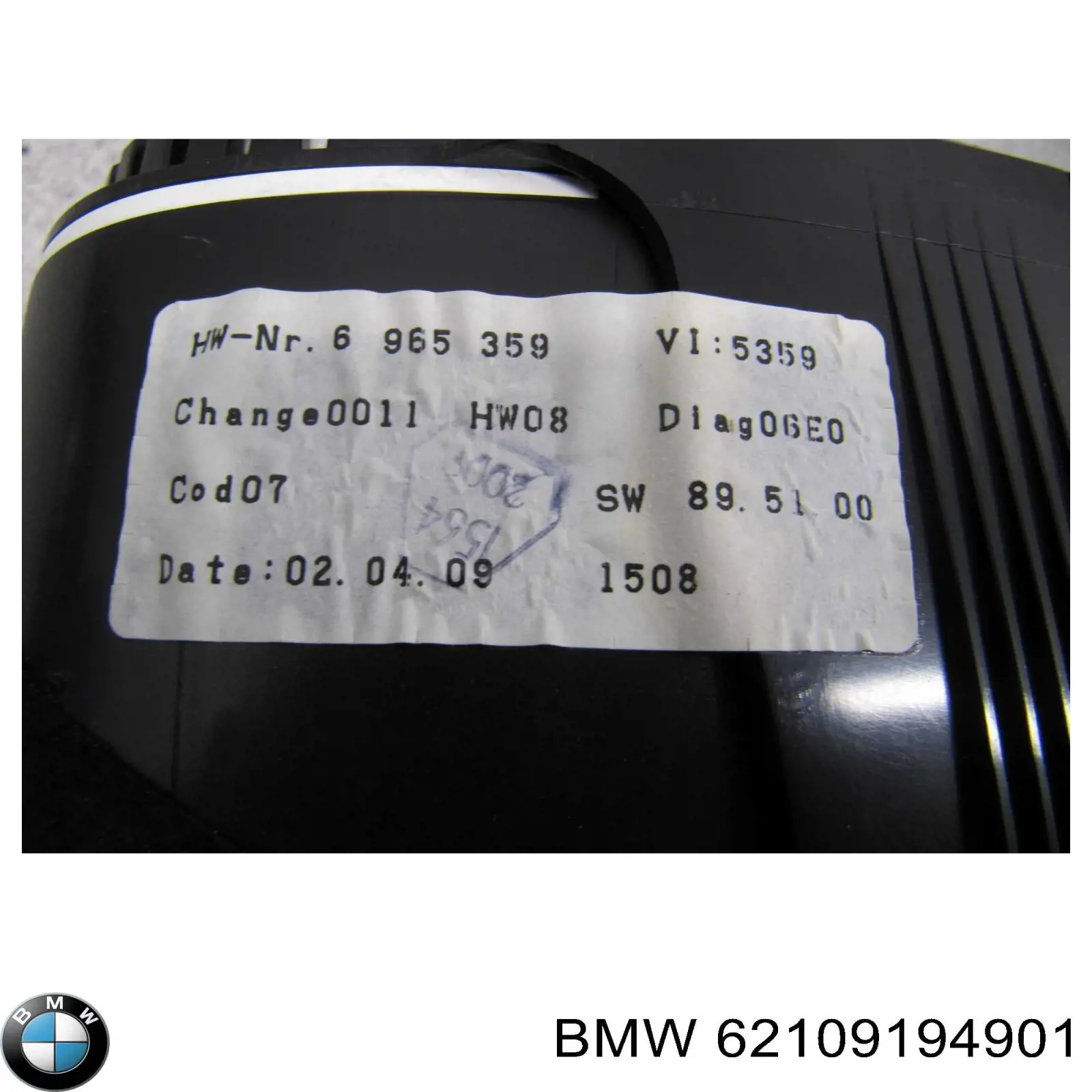 Купить 62109194901 BMW Панель приборов