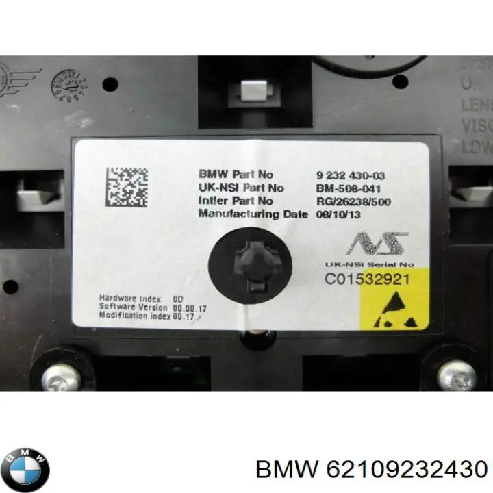 Приборная доска (щиток приборов) BMW 62109232430 цена, от 58.69 USD