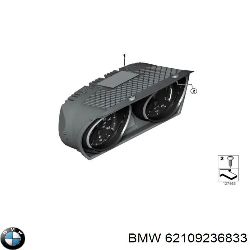 Приборная доска (щиток приборов) BMW 62109236833