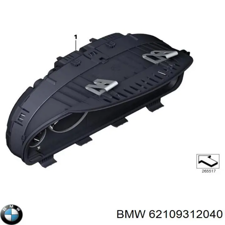 Панель приборов 62109291396 BMW