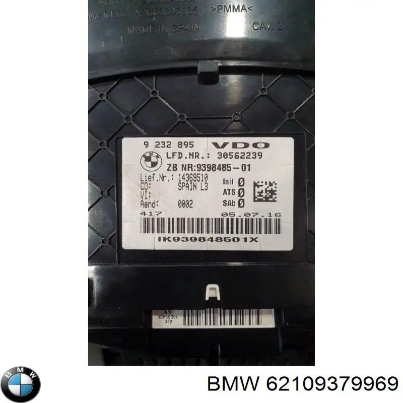 Купить 62109363168 BMW Панель приборов