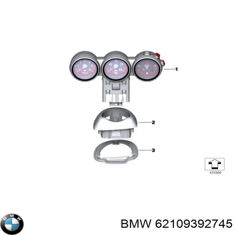 62109392745 BMW Щиток приборов
