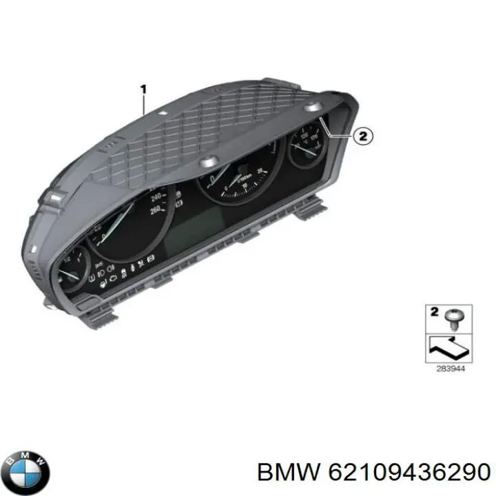 Купить 62109325204 BMW Панель приборов