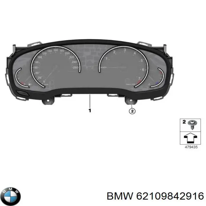62109842916 BMW Щиток приборов