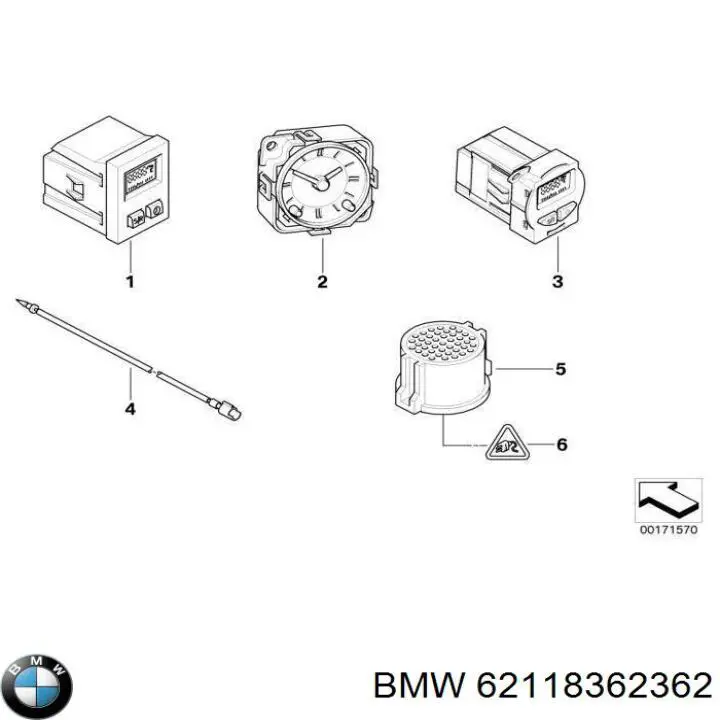 62118362362 BMW Щиток приборов