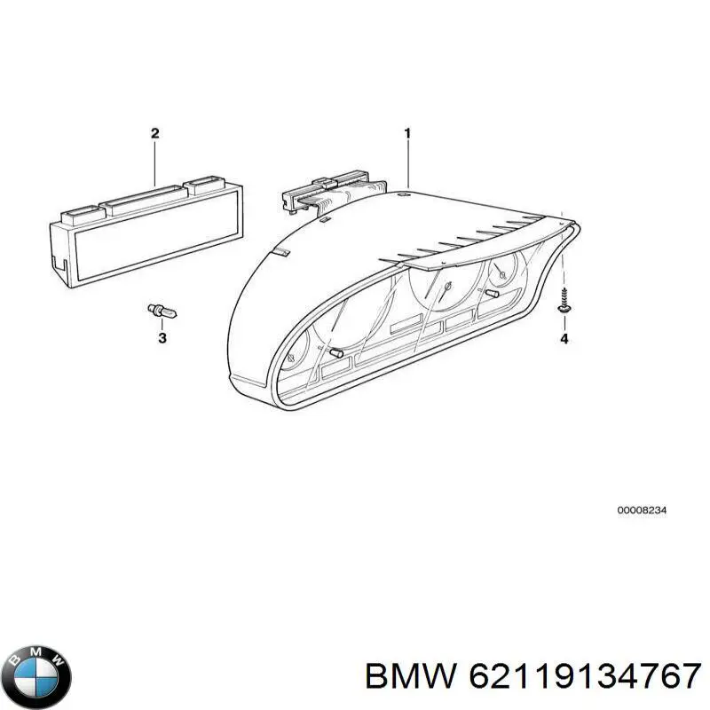 Приборная доска (щиток приборов) BMW 62119134767 цена, от 6.33 USD