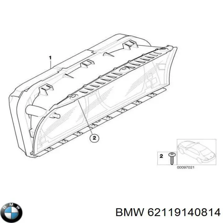 Панель приборов 62119140814 BMW