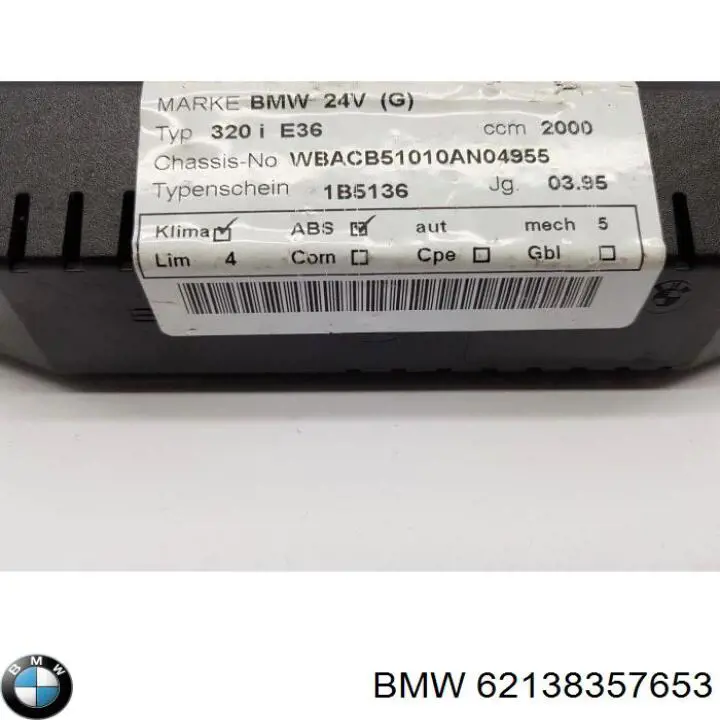 Unidade de controlo dos modos de aquecimento/condicionamento BMW 3  E36