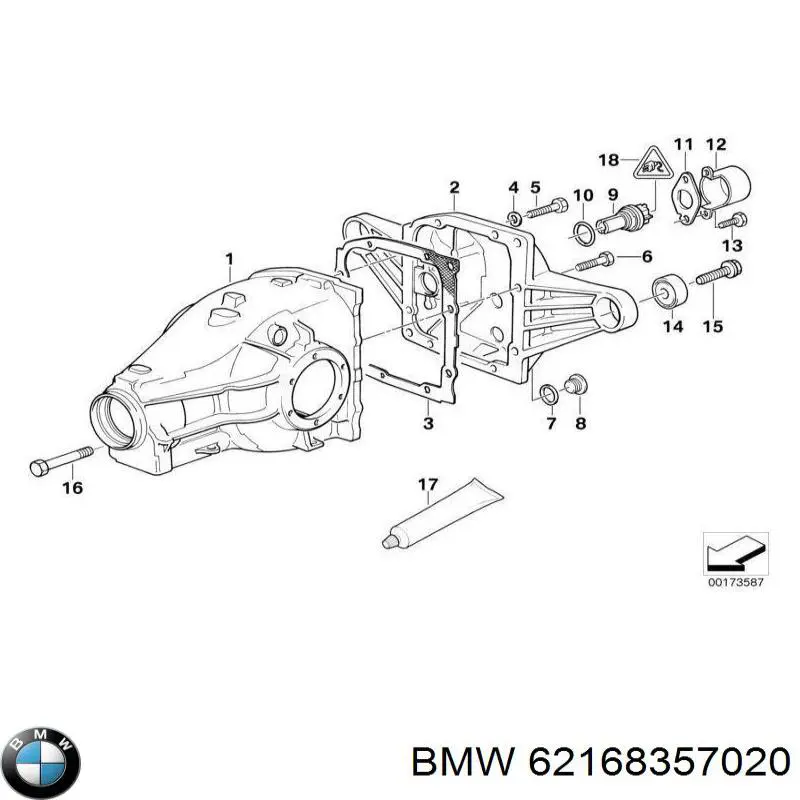  Sensor de velocidade BMW 3 sedan (E30) (1982 - 1992) 