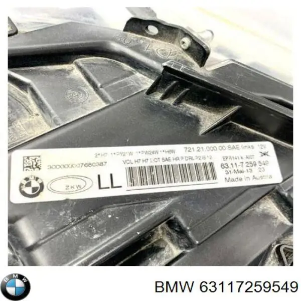 Фары BMW 63117259549