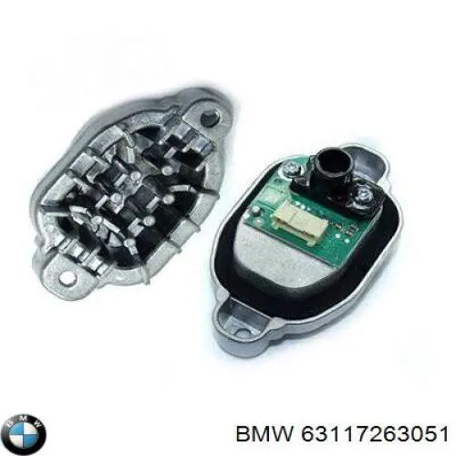 Модуль управления (ЭБУ) светом фар BMW 63117263051