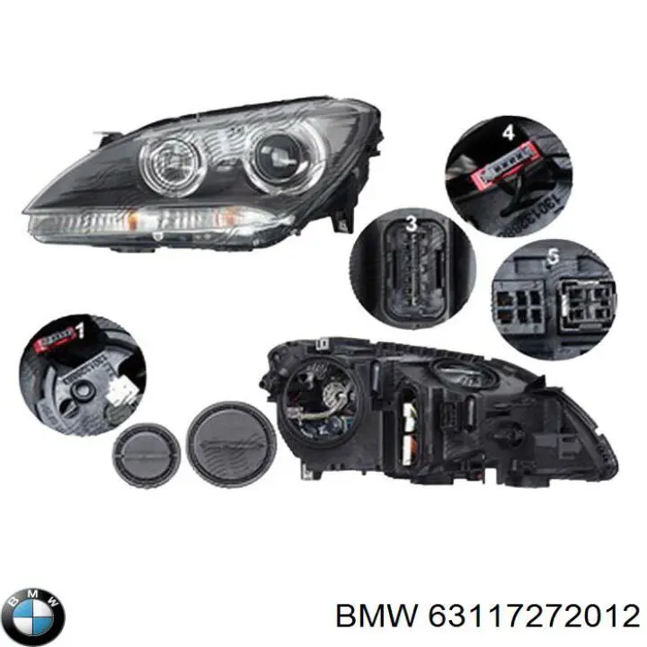 Правая блок фара BMW 63117272012 цена, от 1049.04 USD