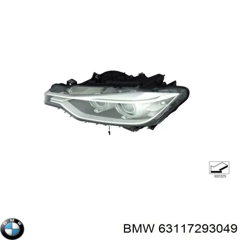 Фара левая 63117293049 BMW