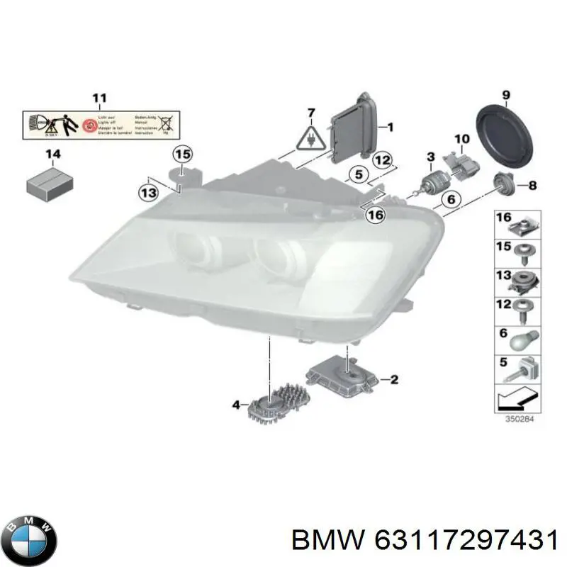 Купить 7316178 BMW Модуль управления (ЭБУ) светом фар