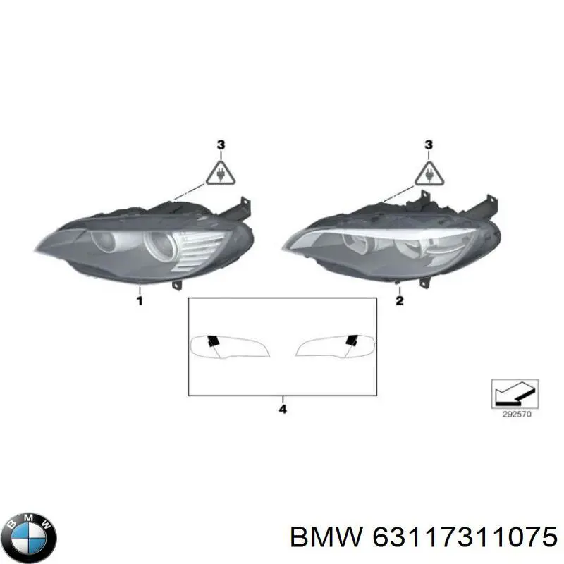 Фара левая 63117311075 BMW