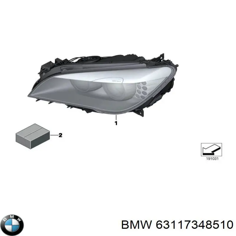 63117348510 BMW Фара передняя правая