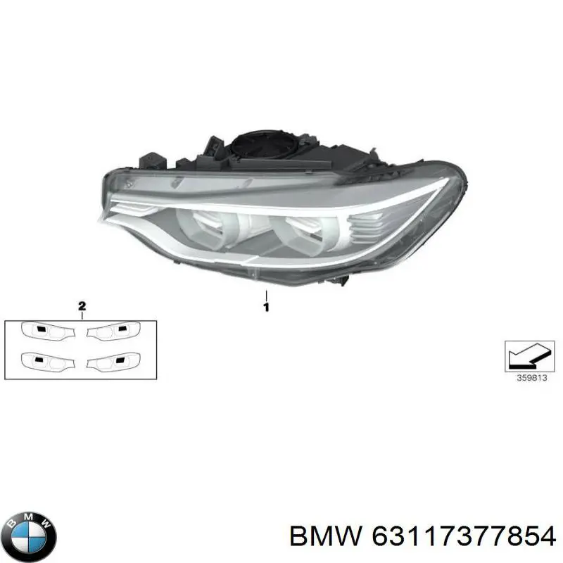 Правая блок фара BMW 63117377854 цена, от 708.59 USD