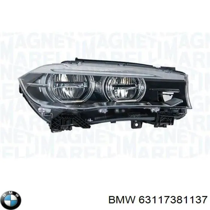 Левая фара 63117381137 BMW