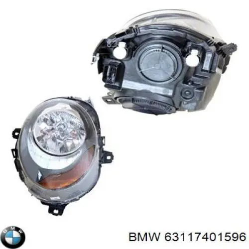 Правая блок фара BMW 63117401596 цена, от 248.10 USD