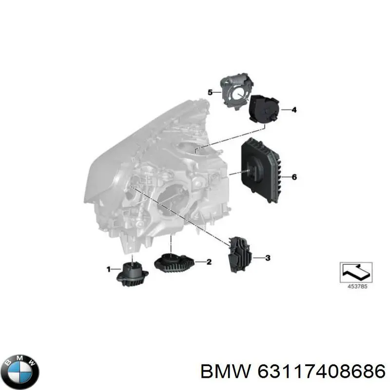  BMW 63117408686 цена, от 42.37 USD