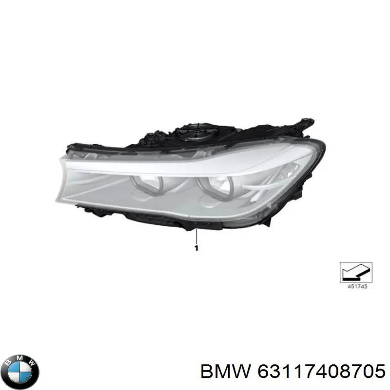 7408705 BMW Фара