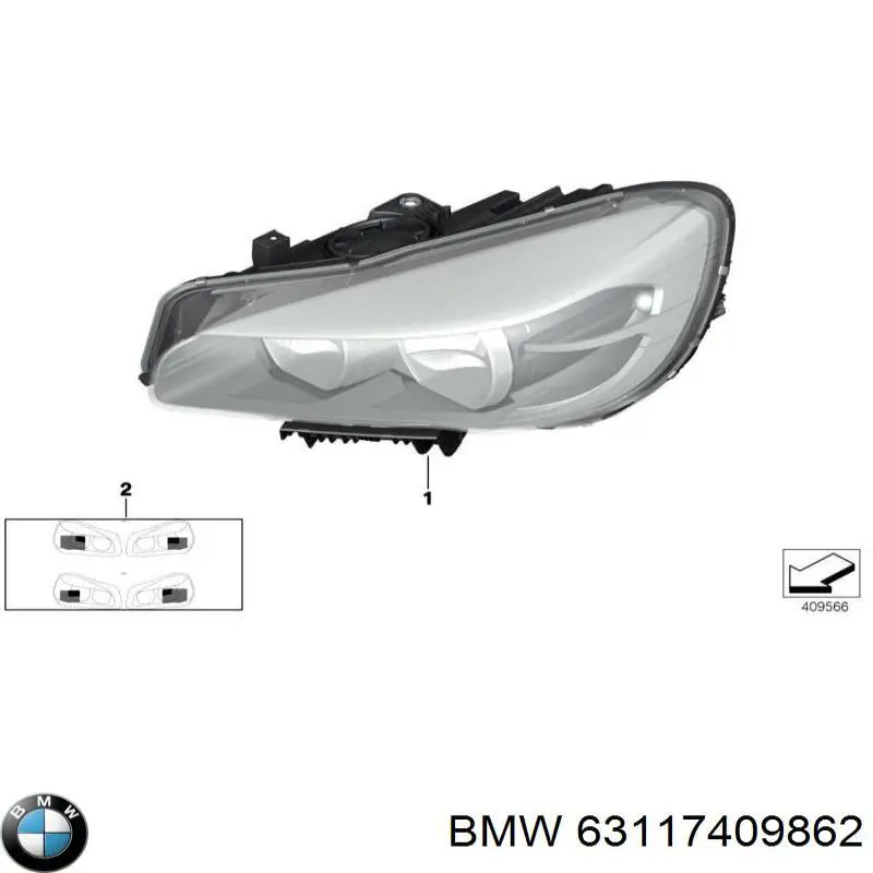  BMW 63117409862