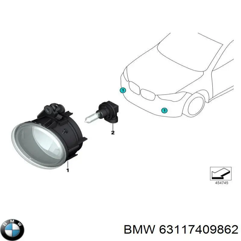 Купить 63117409862 BMW 