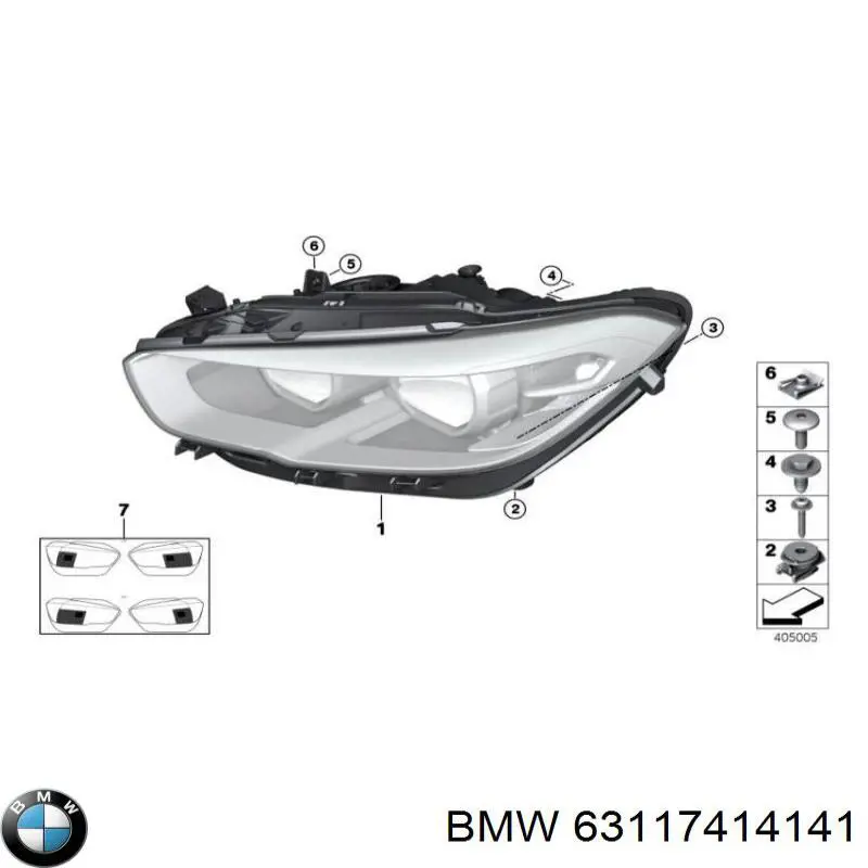 63117414141 BMW luz esquerda